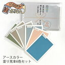 壁紙の上からそのまま塗れる天然塗り壁材「ひとりで塗れるもん」アースカラー 6色塗り見本セット