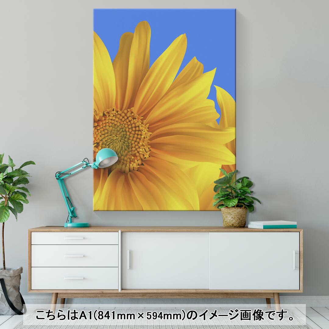 アートパネル 絵 絵画 飾り 選べるサイズ 594×841mm A1 モダン 玄関 写真 フォト インテリア おしゃれ 001397 ひまわり 2