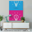 アートパネル 絵 絵画 飾り 選べるサイズ 594×841mm A1 モダン 玄関 写真 フォト インテリア おしゃれ 008140 カラフル　電球　ライト 2