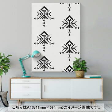 アートパネル 絵 絵画 飾り 選べるサイズ 594×841mm A1 モダン 玄関 写真 フォト インテリア おしゃれ 012759 白黒 柄 モノトーン