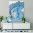 アートパネル 絵 絵画 飾り 選べるサイズ 594×841mm A1 モダン 玄関 写真 フォト インテリア おしゃれ 013611 クジラ　海　水彩 2