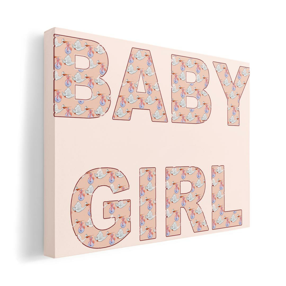 アートパネル 絵 絵画 飾り 選べるサイズ 594×841mm A1 モダン 玄関 写真 フォト インテリア おしゃれ 026152 赤ちゃん　女の子　girl　文字