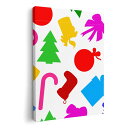 アートパネル 絵 絵画 飾り 選べるサイズ 594×841mm A1 モダン 玄関 写真 フォト インテリア おしゃれ 004354 クリスマス カラフル イラスト