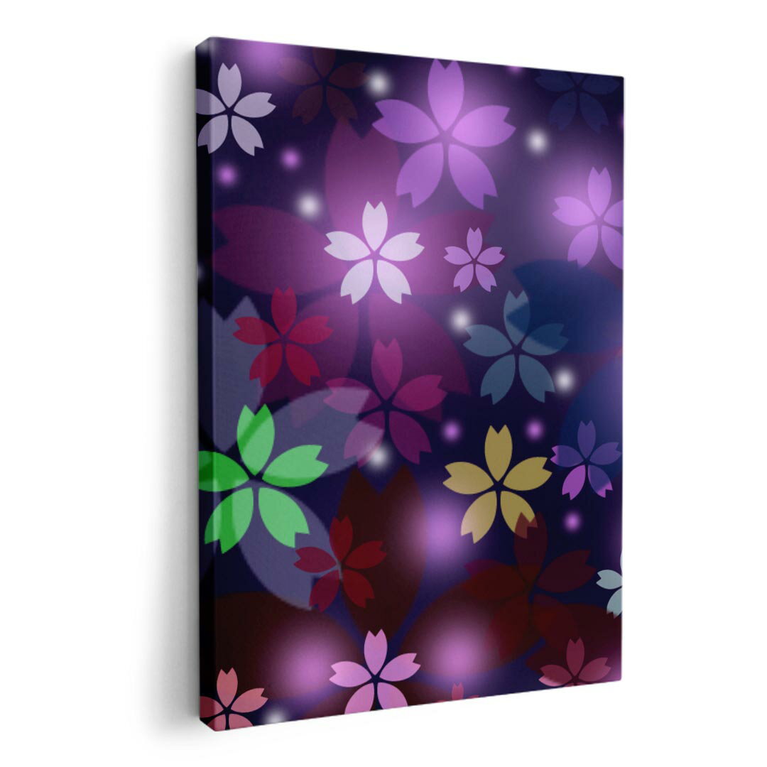 アートパネル 絵 絵画 飾り 選べるサイズ 594×841mm A1 モダン 玄関 写真 フォト インテリア おしゃれ 005374 カラフル　桜　花