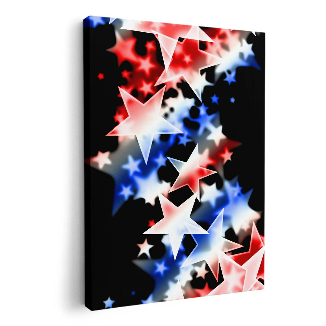 アートパネル 絵 絵画 飾り 選べるサイズ 594×841mm A1 モダン 玄関 写真 フォト インテリア おしゃれ 005606 星　赤　青