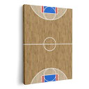 アートパネル 絵 絵画 飾り 選べるサイズ 594×841mm A1 モダン 玄関 写真 フォト インテリア おしゃれ 006490 コート バスケ