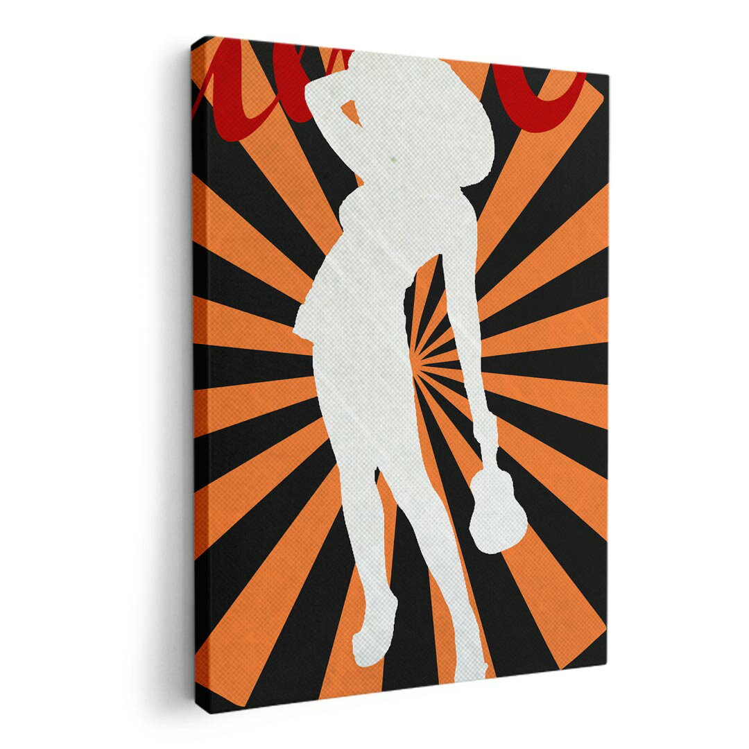 アートパネル 絵 絵画 飾り 選べるサイズ 594×841mm A1 モダン 玄関 写真 フォト インテリア おしゃれ 007440 黒　ブラック　オレンジ　人物