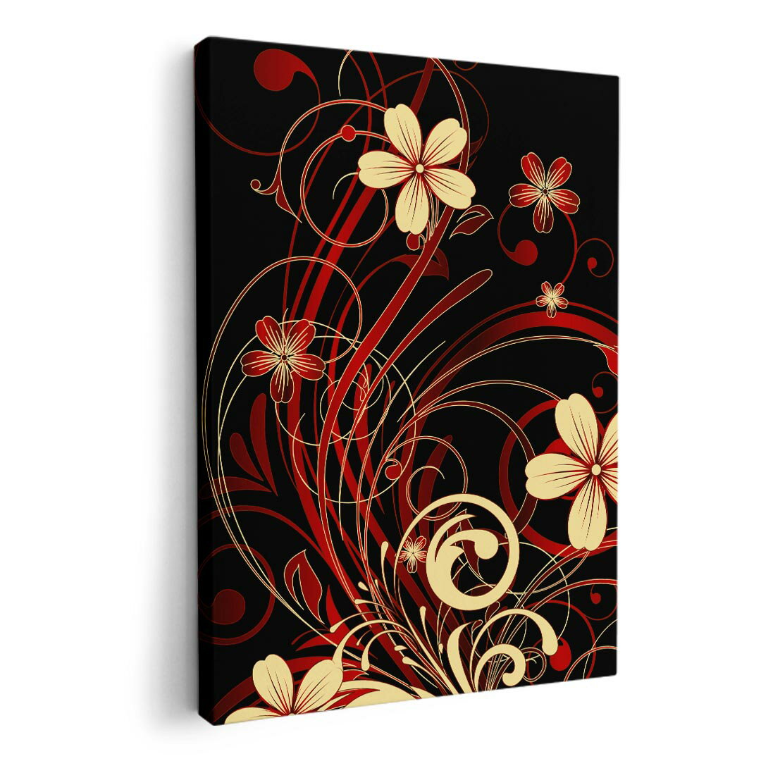 アートパネル 絵 絵画 飾り 選べるサイズ 594×841mm A1 モダン 玄関 写真 フォト インテリア おしゃれ 007605 花　フラワー　黒　ブラック