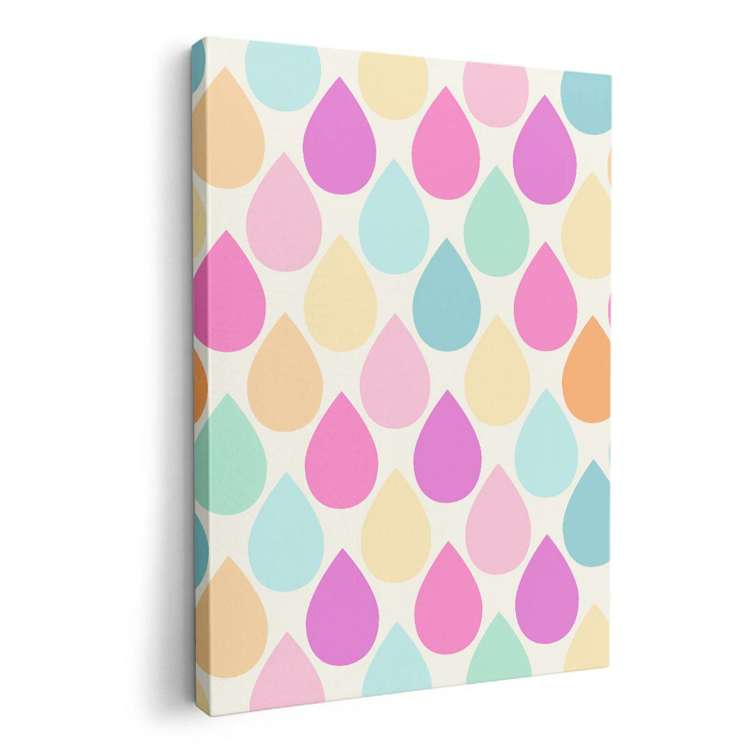 アートパネル 絵 絵画 飾り 選べるサイズ 594×841mm A1 モダン 玄関 写真 フォト インテリア おしゃれ 008394 雫　しずく　パステル　模様　カラフル