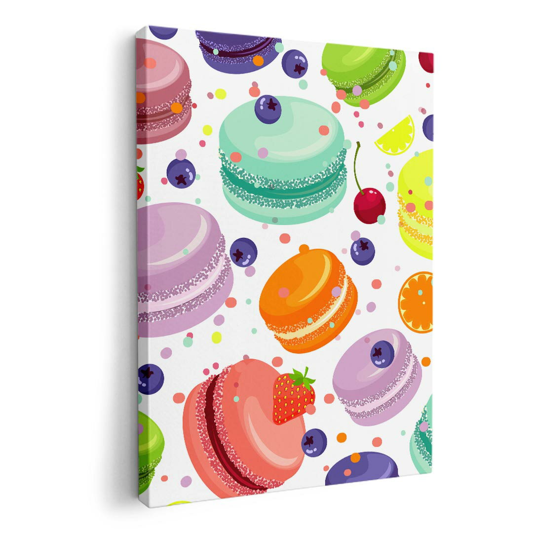 アートパネル 絵 絵画 飾り 選べるサイズ 594×841mm A1 モダン 玄関 写真 フォト インテリア おしゃれ 009741 デザート マカロン カラフル