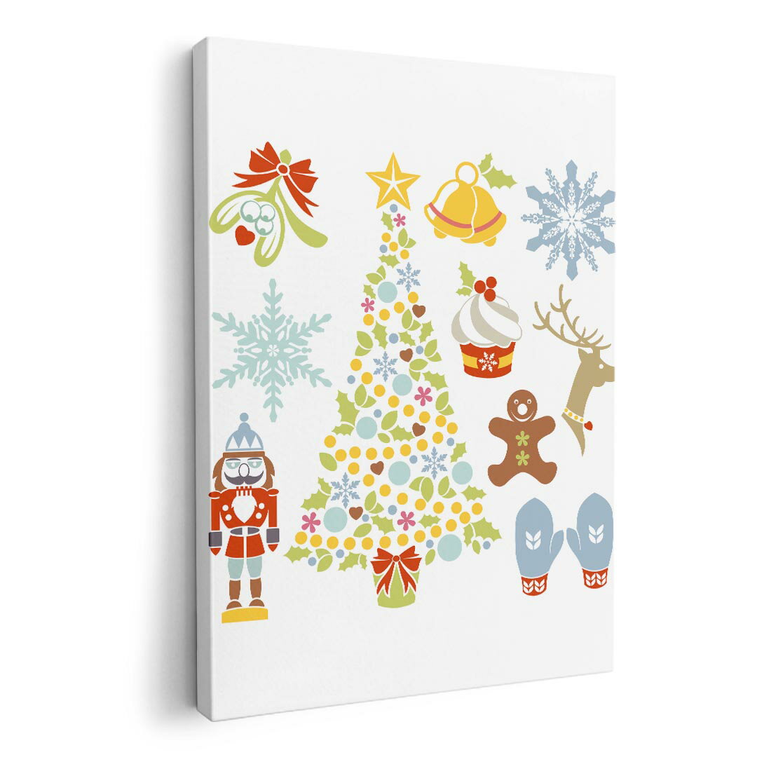 アートパネル 絵 絵画 飾り 選べるサイズ 594×841mm A1 モダン 玄関 写真 フォト インテリア おしゃれ 009956 クリスマス　ツリー　雪