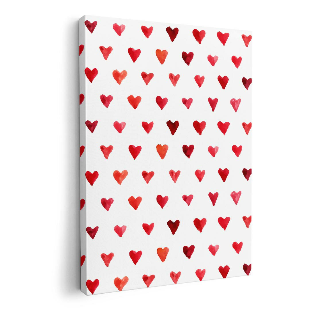 アートパネル 絵 絵画 飾り 選べるサイズ 594×841mm A1 モダン 玄関 写真 フォト インテリア おしゃれ 010850 ハート　色彩　赤