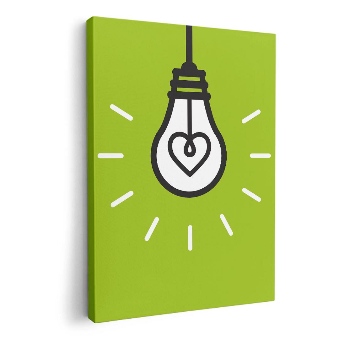 アートパネル 絵 絵画 飾り 選べるサイズ 594×841mm A1 モダン 玄関 写真 フォト インテリア おしゃれ 011024 電球　緑　シンプル