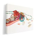 アートパネル 絵 絵画 飾り 選べるサイズ 594×841mm A1 モダン 玄関 写真 フォト インテリア おしゃれ 014280 夏 貝殻 サンダル