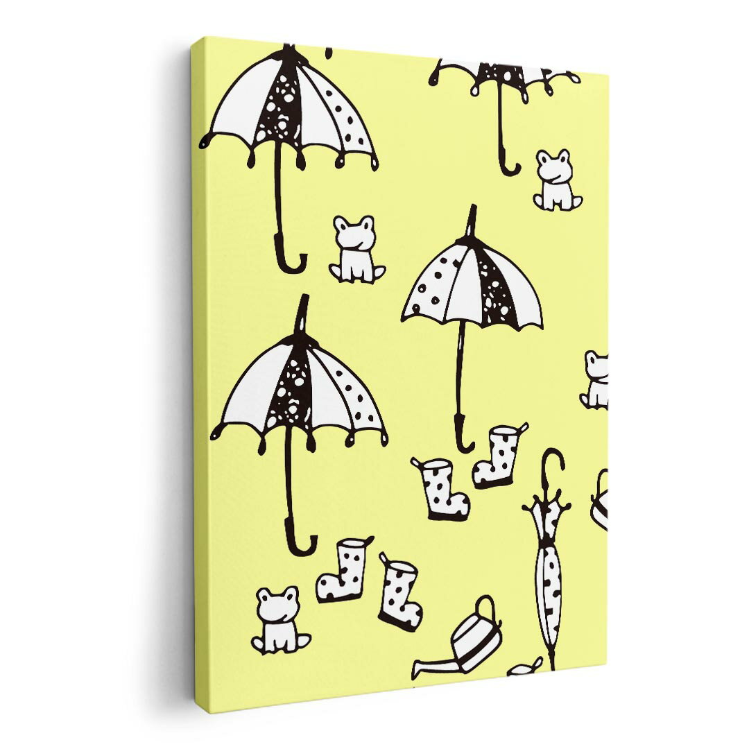 アートパネル 絵 絵画 飾り 選べるサイズ 594×841mm A1 モダン 玄関 写真 フォト インテリア おしゃれ 014636 雨 傘 イラスト