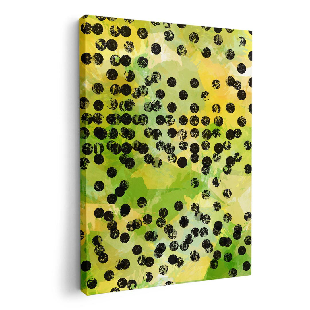 アートパネル 絵 絵画 飾り 選べるサイズ 594×841mm A1 モダン 玄関 写真 フォト インテリア おしゃれ 014837 ドット　黄色　水玉