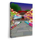 アートパネル 絵 絵画 飾り 選べるサイズ 594×841mm A1 モダン 玄関 写真 フォト インテリア おしゃれ 014868 お祭り 風景 テキ屋 屋台
