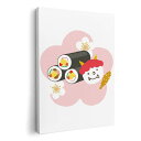 アートパネル 絵 絵画 飾り 選べるサイズ 594×841mm A1 モダン 玄関 写真 フォト インテリア おしゃれ 015252 恵方巻き 鬼 桜(3)