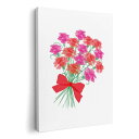 アートパネル 絵 絵画 飾り 選べるサイズ 594×841mm A1 モダン 玄関 写真 フォト インテリア おしゃれ 017802 カーネーション 母の日