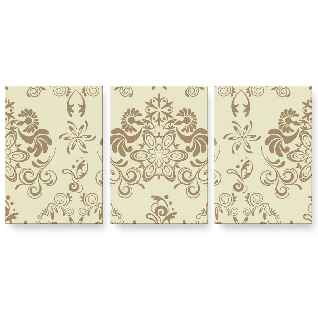 アートパネル 絵 絵画 飾り 選べるサイズ 594×841mm A1 3枚セット セット物 モダン 玄関 写真 フォト インテリア おしゃれ 000118 壁紙　茶色　お花