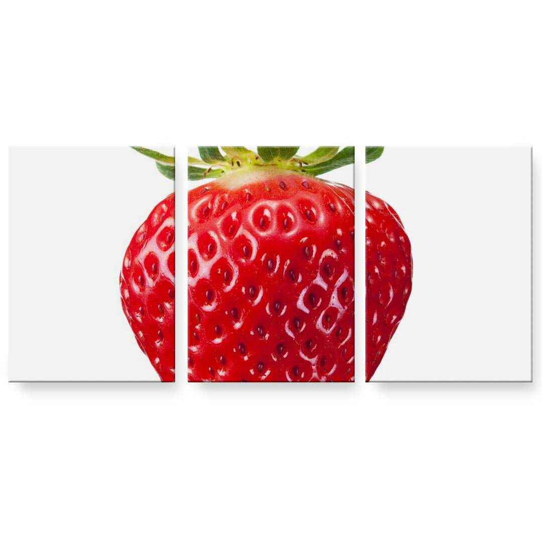 アートパネル 3連 3枚セット 絵 絵画 飾り igsticker 594mmx420mm A2 フォト 壁掛け 木枠 インテリア おしゃれ 000919 イチゴ フルーツ