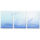 アートパネル 3連 3枚セット 絵 絵画 飾り igsticker 594mmx420mm A2 フォト 壁掛け 木枠 インテリア おしゃれ 001745 シャボン玉