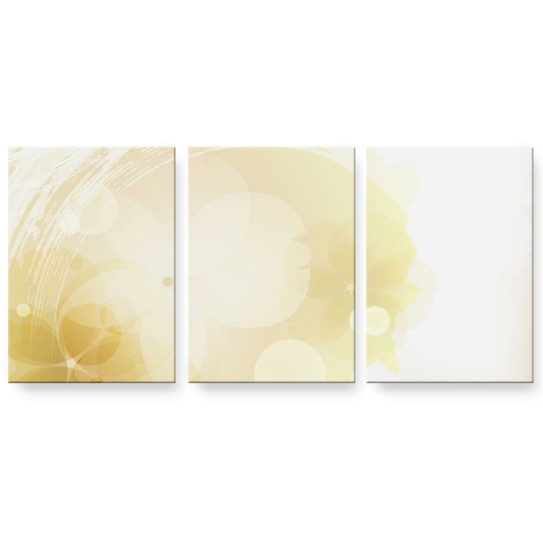 アートパネル 3連 3枚セット 絵 絵画 飾り igsticker 594mmx420mm A2 フォト 壁掛け 木枠 インテリア おしゃれ 001906 シンプル　黄色　花 1