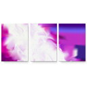 アートパネル 絵 絵画 飾り 選べるサイズ 594×841mm A1 3枚セット セット物 モダン 玄関 写真 フォト インテリア おしゃれ 002024 シンプル 紫(3)