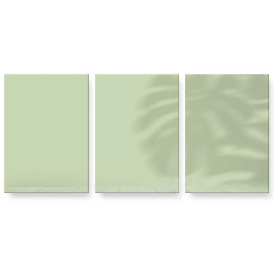 アートパネル 3連 3枚セット 絵 絵画 飾り igsticker 594mmx420mm A2 フォト 壁掛け 木枠 インテリア おしゃれ 022934 植物　葉っぱ　モンステラ