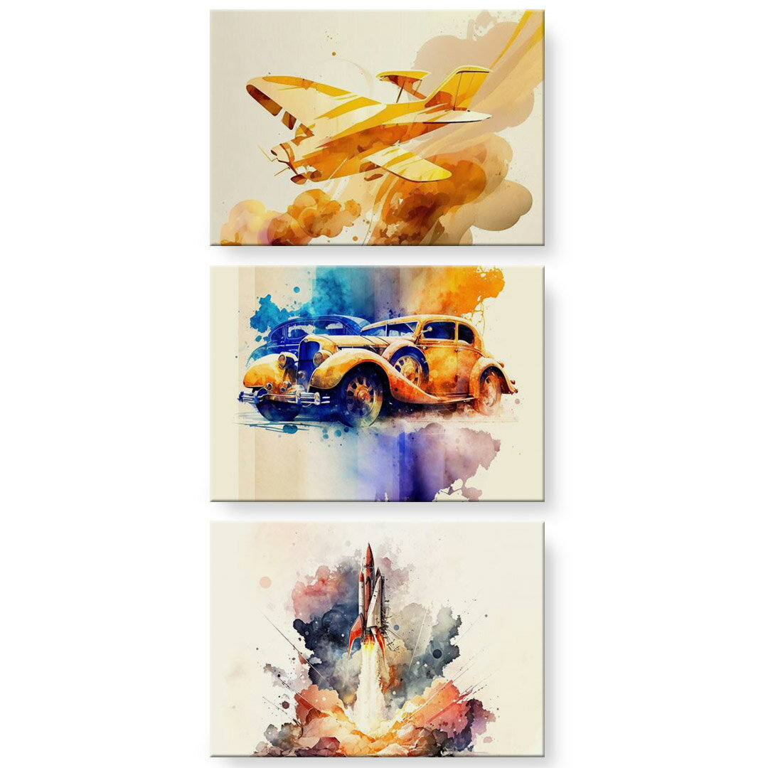 アートパネル 3連 3枚セット 絵 絵画