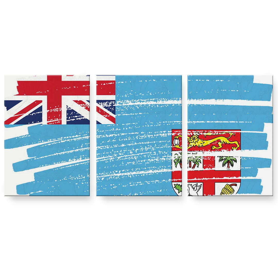 アートパネル 絵 絵画 飾り 選べるサイズ 594×841mm A1 3枚セット セット物 モダン 玄関 写真 フォト インテリア おしゃれ 018447 国旗 fiji フィジー