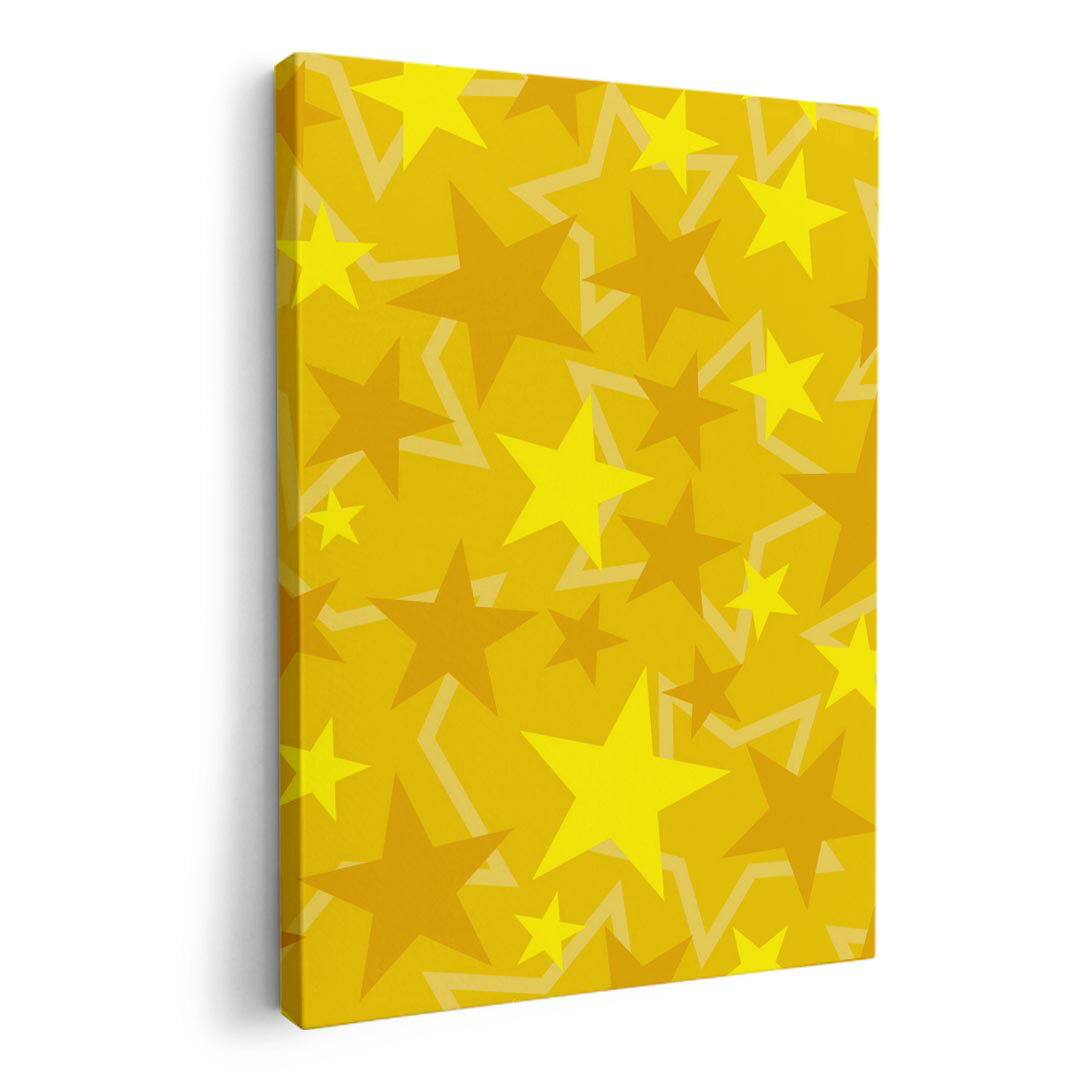 アートパネル 絵 絵画 飾り 選べるサイズ 420×594 mm A2 モダン 玄関 写真 フォト インテリア おしゃれ 000476 星　スター　黄色
