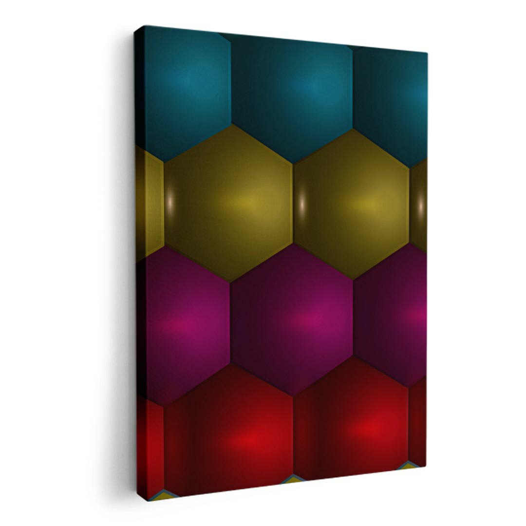 アートパネル 絵 絵画 飾り 選べるサイズ 420×594 mm A2 モダン 玄関 写真 フォト インテリア おしゃれ 000502 タイル　カラフル