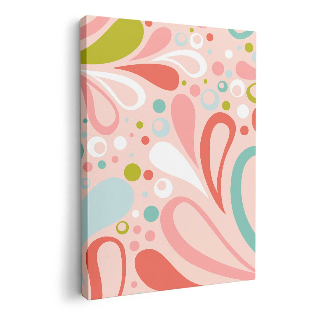 アートパネル 絵 絵画 飾り 選べるサイズ 420×594 mm A2 モダン 玄関 写真 フォト インテリア おしゃれ 003548 模様　ピンク　カラフル