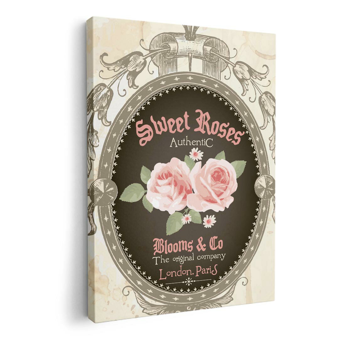 アートパネル 絵 絵画 飾り 選べるサイズ 420×594 mm A2 モダン 玄関 写真 フォト インテリア おしゃれ 005259 薔薇　レトロ　ピンク