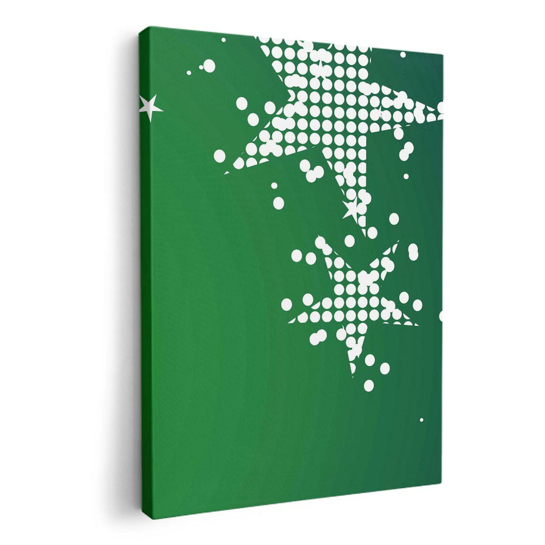 アートパネル 絵 絵画 飾り 選べるサイズ 420×594 mm A2 モダン 玄関 写真 フォト インテリア おしゃれ 005757 星　緑　グリーン