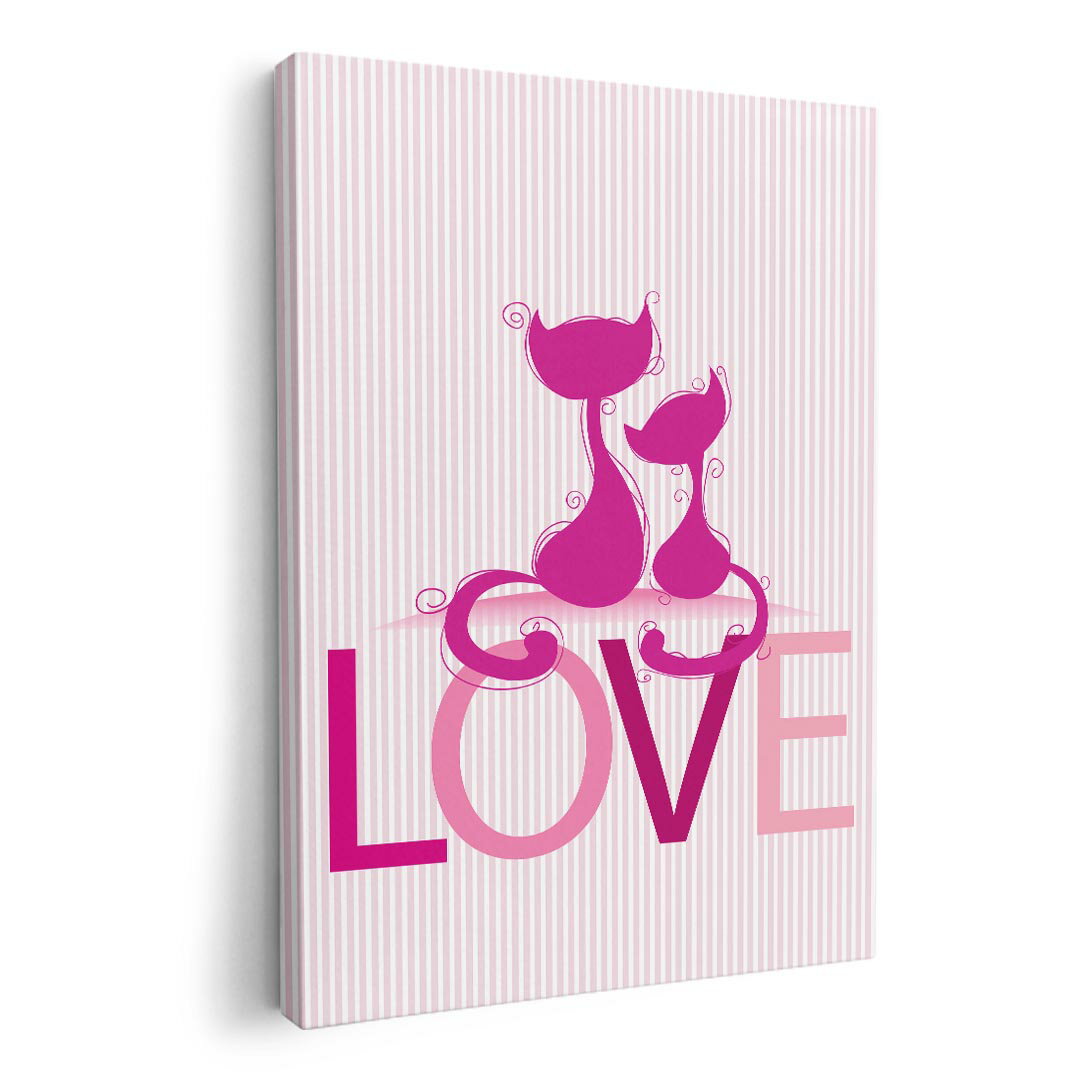 アートパネル 絵 絵画 飾り 選べるサイズ 420×594 mm A2 モダン 玄関 写真 フォト インテリア おしゃれ 005804 猫　ねこ　動物　ピンク