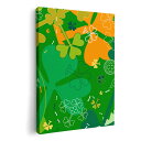 アートパネル 絵 絵画 飾り 選べるサイズ 420×594 mm A2 モダン 玄関 写真 フォト インテリア おしゃれ 005820 緑 四つ葉 クローバー
