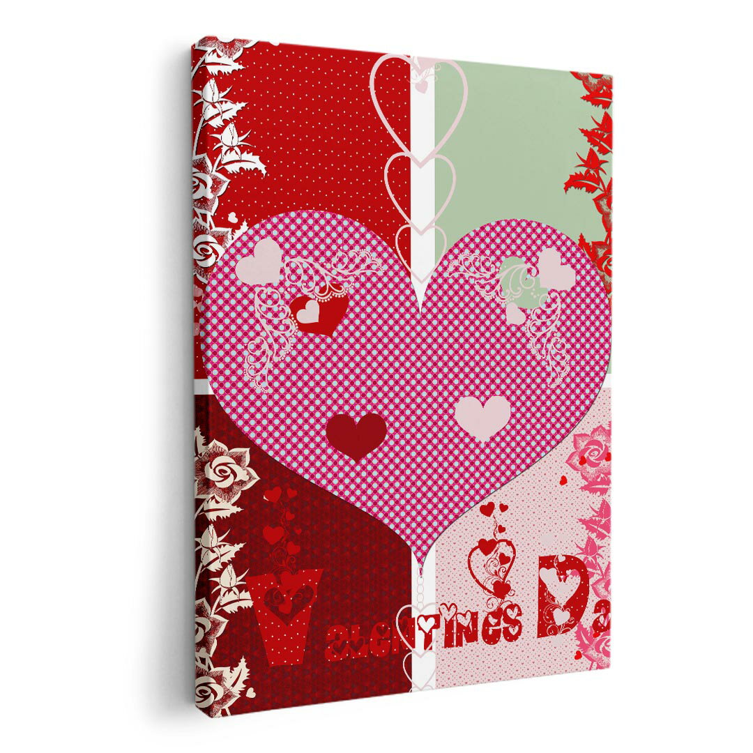 アートパネル 絵 絵画 飾り 選べるサイズ 420×594 mm A2 モダン 玄関 写真 フォト インテリア おしゃれ 006414 ハート 花 フラワー