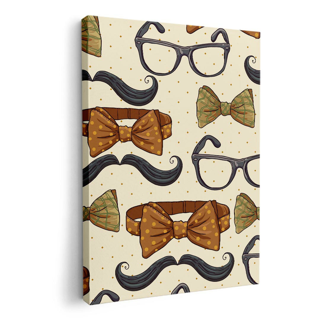 アートパネル 絵 絵画 飾り 選べるサイズ 420×594 mm A2 モダン 玄関 写真 フォト インテリア おしゃれ 006795 眼鏡 蝶ネクタイ