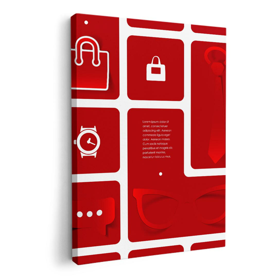 アートパネル 絵 絵画 飾り 選べるサイズ 420×594 mm A2 モダン 玄関 写真 フォト インテリア おしゃれ 006929 眼鏡 ネクタイ アイコン