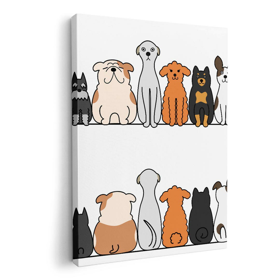 アートパネル 絵 絵画 飾り 選べるサイズ 420×594 mm A2 モダン 玄関 写真 フォト インテリア おしゃれ 009614 犬　動物　キャラクター