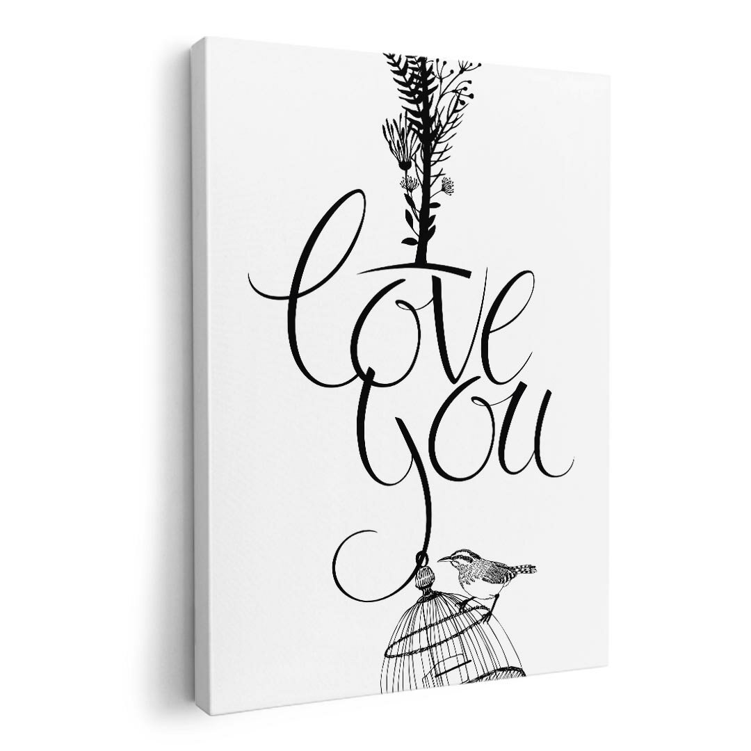 アートパネル 絵 絵画 飾り 選べるサイズ 420×594 mm A2 モダン 玄関 写真 フォト インテリア おしゃれ 009700 英語　鳥　LOVE