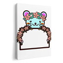 アートパネル 絵 絵画 飾り 選べるサイズ 420×594 mm A2 モダン 玄関 写真 フォト インテリア おしゃれ 009880 動物 フラワー ネズミ