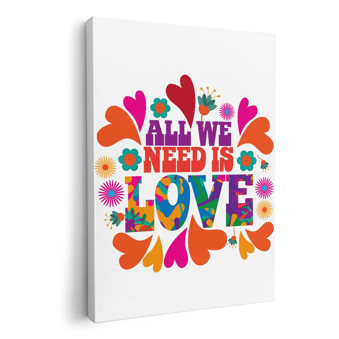 アートパネル 絵 絵画 飾り 選べるサイズ 420×594 mm A2 モダン 玄関 写真 フォト インテリア おしゃれ 013524 ハート　ラブ　カラフル