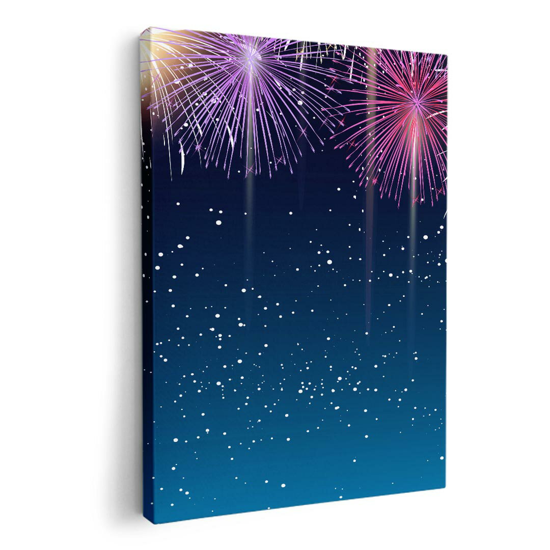 アートパネル 絵 絵画 飾り 選べるサイズ 420×594 mm A2 モダン 玄関 写真 フォト インテリア おしゃれ 013803 花火　カラフル