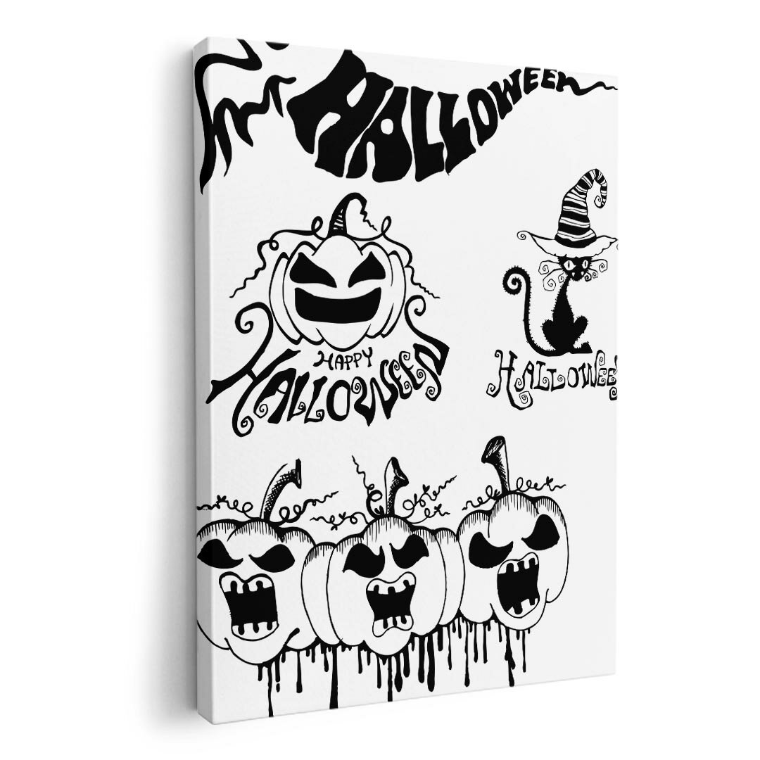 アートパネル 絵 絵画 飾り 選べるサイズ 420×594 mm A2 モダン 玄関 写真 フォト インテリア おしゃれ 014116 ハロウィン　かぼちゃ　おばけ