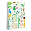 アートパネル 絵 絵画 飾り 選べるサイズ 420×594 mm A2 モダン 玄関 写真 フォト インテリア おしゃれ 014117 花 鳥 クローバー