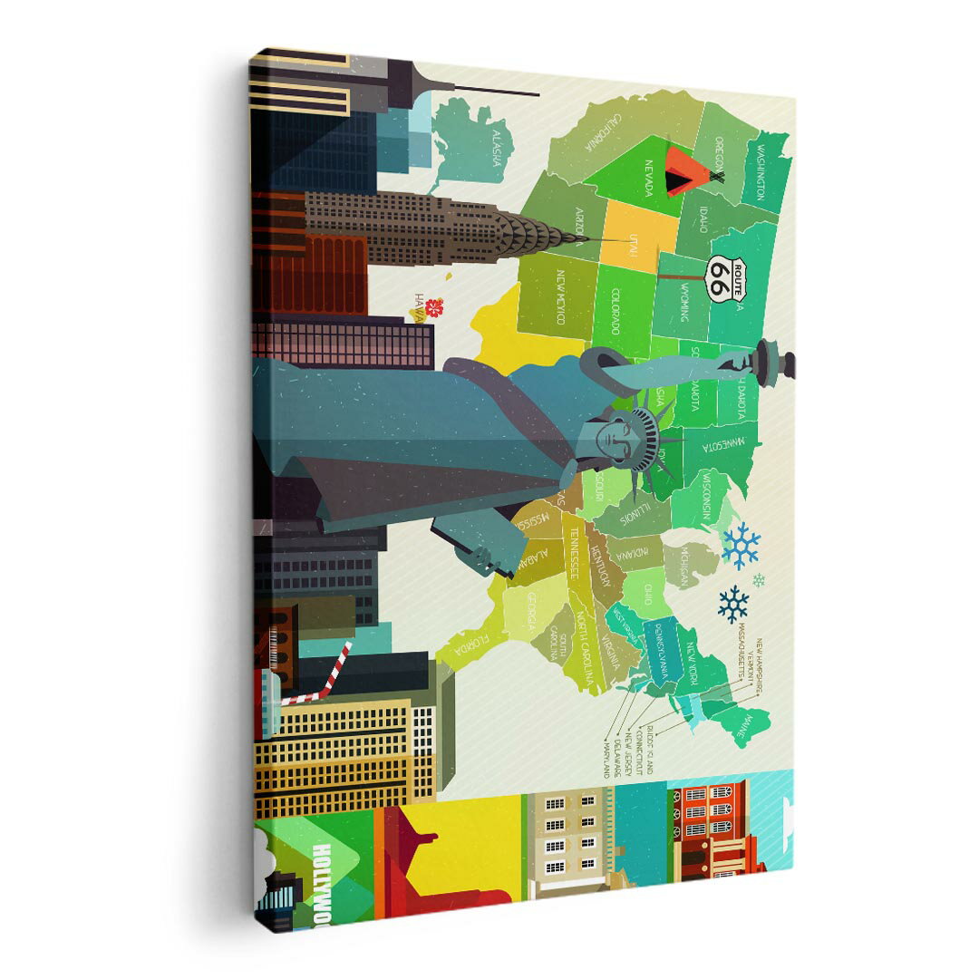 アートパネル 絵 絵画 飾り 選べるサイズ 420×594 mm A2 モダン 玄関 写真 フォト インテリア おしゃれ 014128 アメリカ　風景　景色