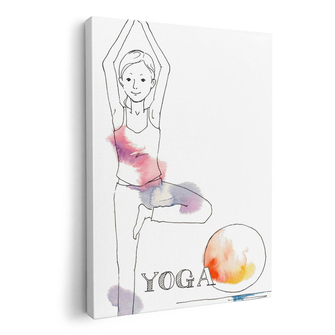 アートパネル 絵 絵画 飾り 選べるサイズ 420×594 mm A2 モダン 玄関 写真 フォト インテリア おしゃれ 014284 ヨガ スポーツ